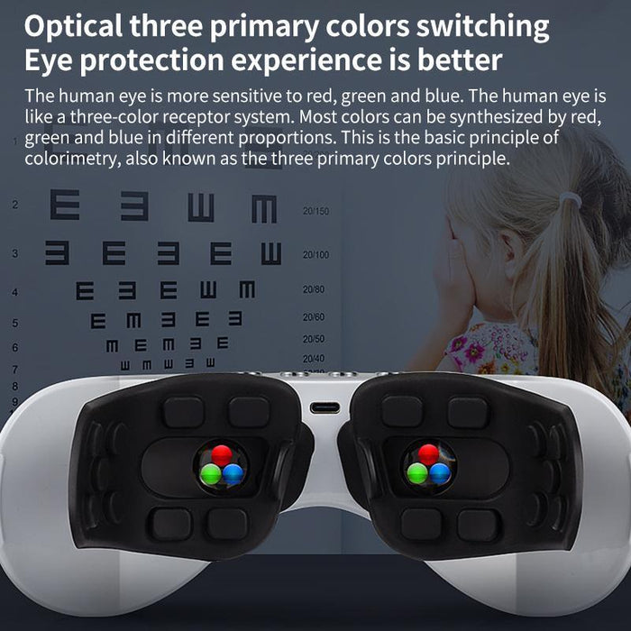 Hot Compress Ems Eye Massager Multifunctional Eye Protector White