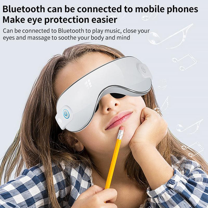 Hot Compress Ems Eye Massager Multifunctional Eye Protector White
