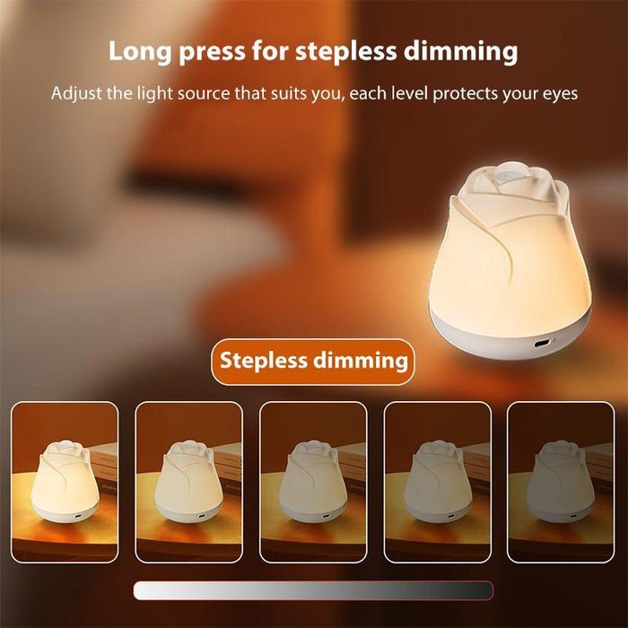 3W Rechargeable Rose Night Light Touch Sensor Ambient Lighting White