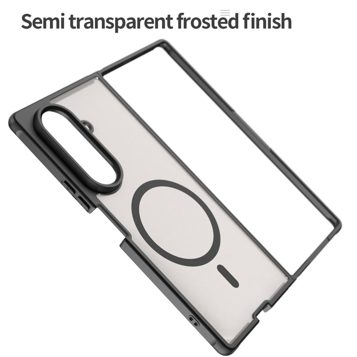 For Samsung Galaxy Z Fold7 5G Fan Dun Series Tpu Hybrid Pc Frosted Magsafe Phone Case