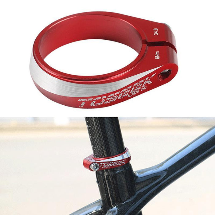 34.9Mm Red Aluminum Bike Seat Clamp