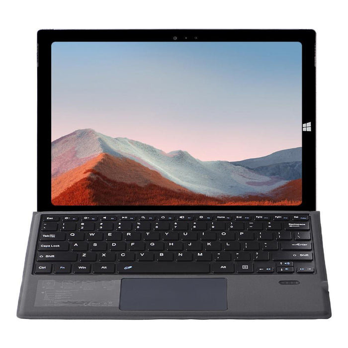 For Microsoft Surface Pro 7+ / 7 / 6 1109-A Ultra-Thin Detachable Bluetooth Keyboard Leather Tablet Case With Touchpad