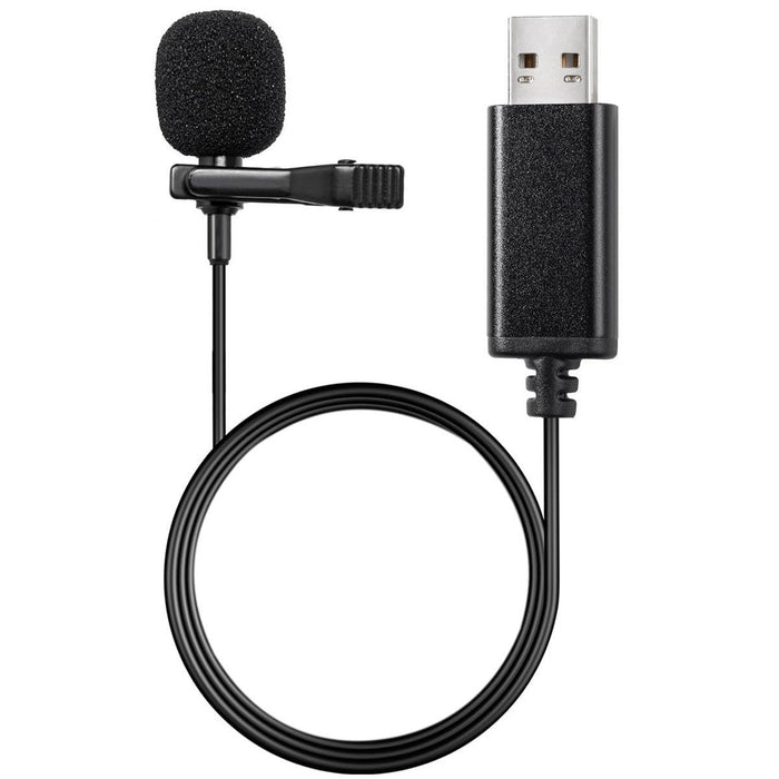 2M Usb Lavalier Microphone For Laptop Recording