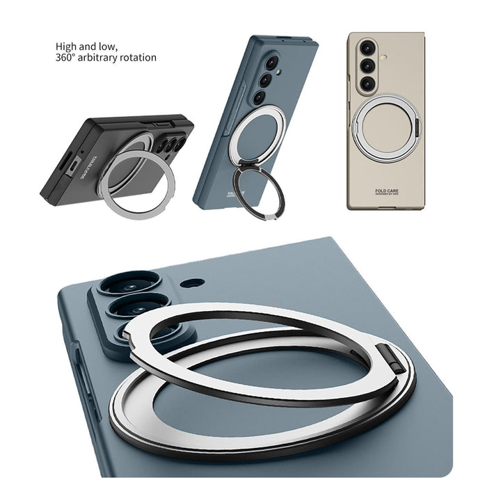 For Samsung Galaxy Z Fold7 5G Ultra-Thin Magnetic Phone Case With Rotating Bracket