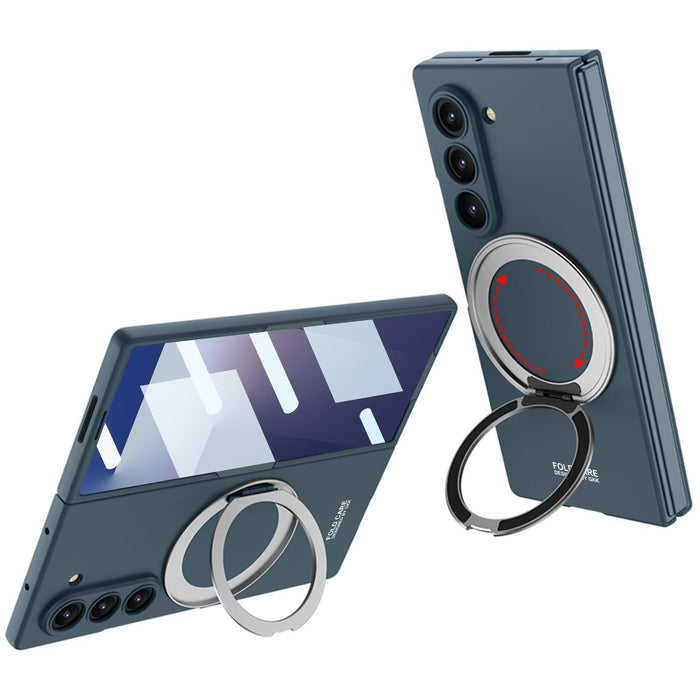 For Samsung Galaxy Z Fold7 5G Ultra-Thin Magnetic Phone Case With Rotating Bracket