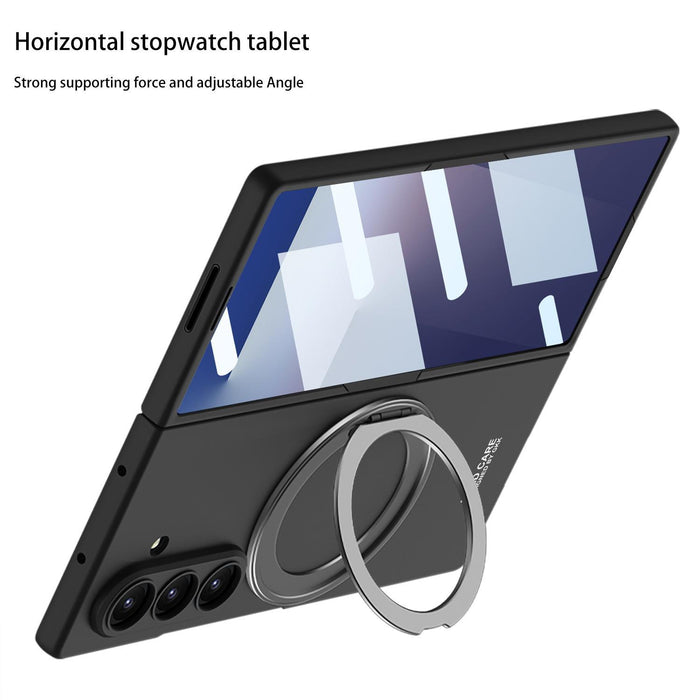 For Samsung Galaxy Z Fold7 5G Ultra-Thin Magnetic Phone Case With Rotating Bracket