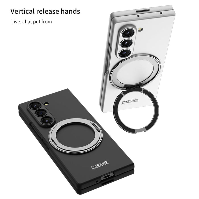 For Samsung Galaxy Z Fold7 5G Ultra-Thin Magnetic Phone Case With Rotating Bracket
