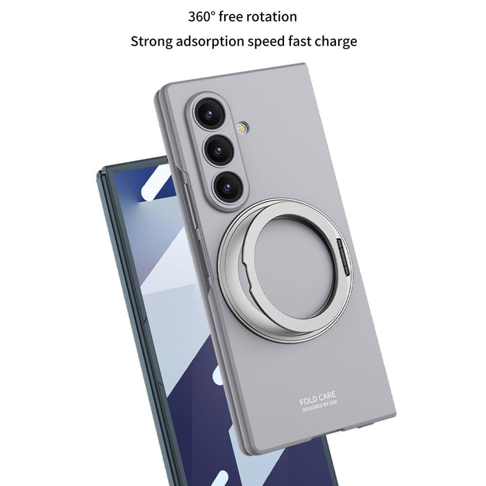 For Samsung Galaxy Z Fold7 5G Ultra-Thin Magnetic Phone Case With Rotating Bracket