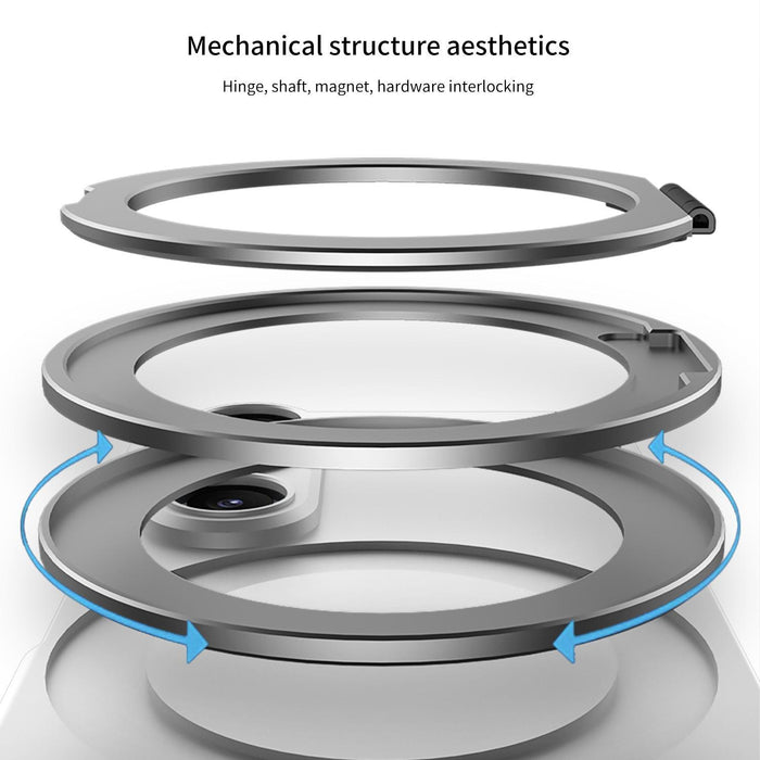 For Samsung Galaxy Z Fold7 5G Ultra-Thin Magnetic Phone Case With Rotating Bracket