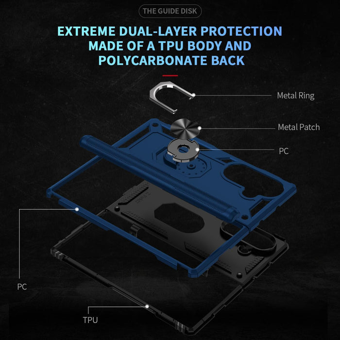 For Samsung Galaxy Z Fold7 5G Shockproof Tpu & Pc Phone Case With Holder