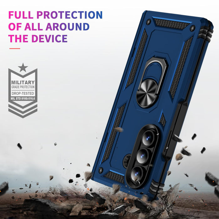 For Samsung Galaxy Z Fold7 5G Shockproof Tpu & Pc Phone Case With Holder