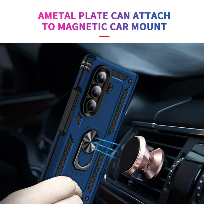 For Samsung Galaxy Z Fold7 5G Shockproof Tpu & Pc Phone Case With Holder