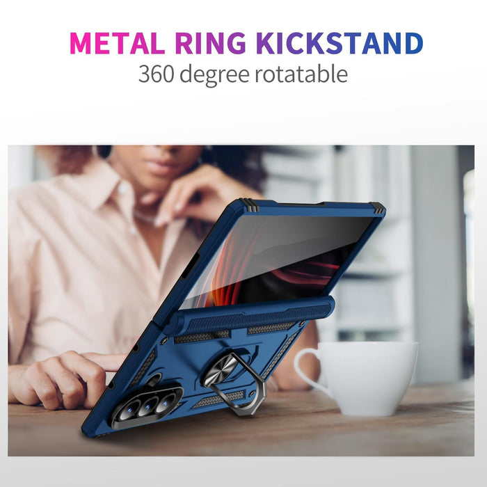 For Samsung Galaxy Z Fold7 5G Shockproof Tpu & Pc Phone Case With Holder