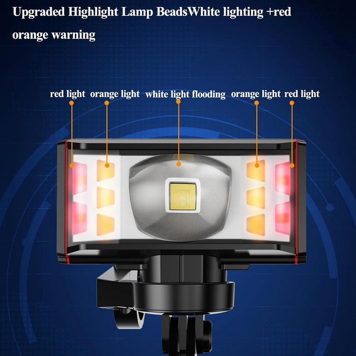 2000Lm Super Bright Led Bike Headlight Black