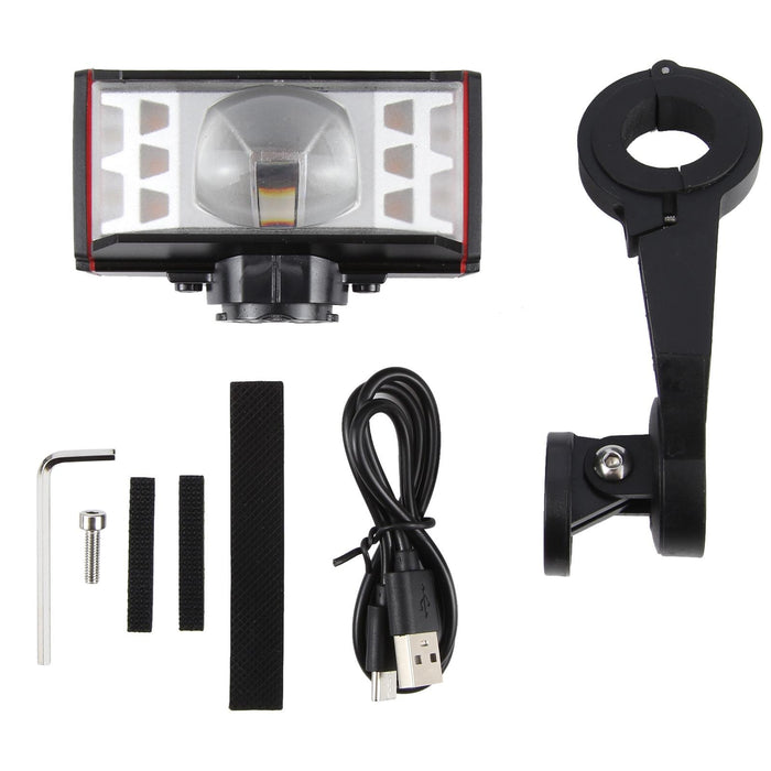 2000Lm Super Bright Led Bike Headlight Black