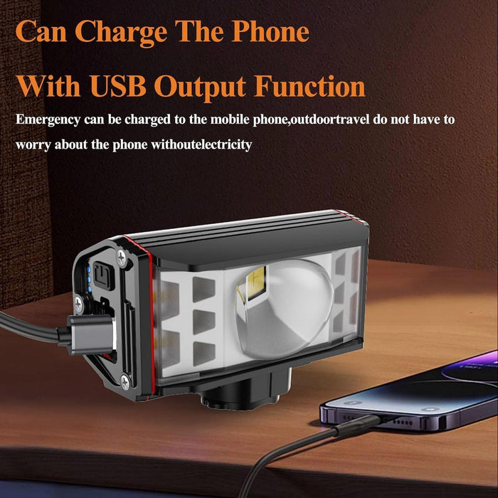 2000Lm Super Bright Led Bike Headlight Black