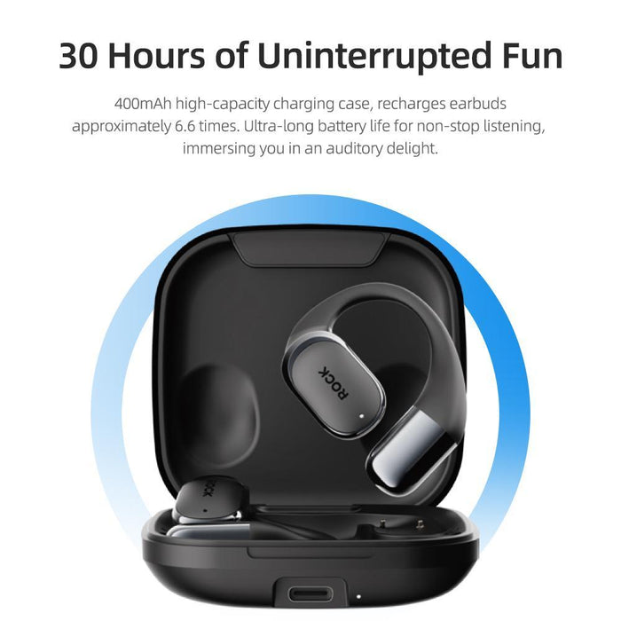 Rock X718 Rau0783 Bluetooth 5.4 Wireless Ear-Hugs Earphones