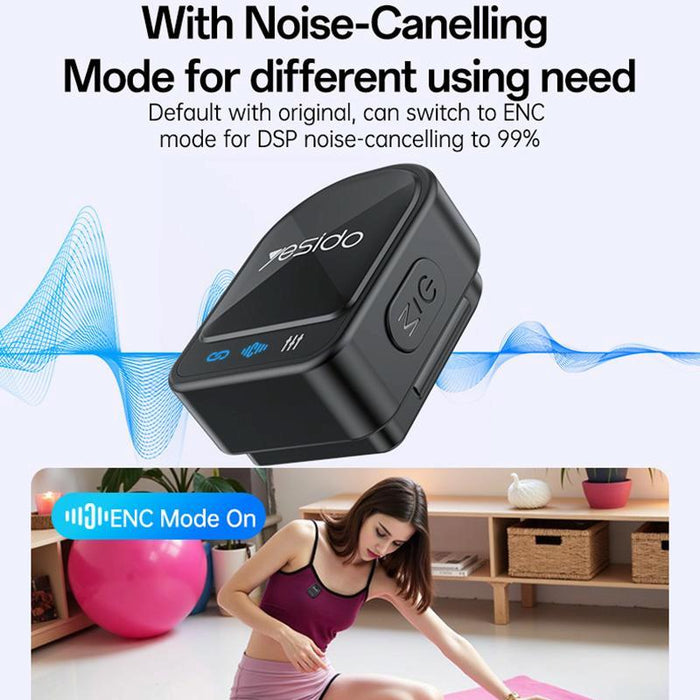 2-In-1 Magnetic Lavalier Microphone Black