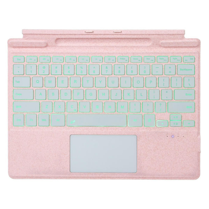For Microsoft Surface Pro 9 / 10 / 11 / 12 Single Colour Backlight Tablet Bluetooth Keyboard With Touch Pad
