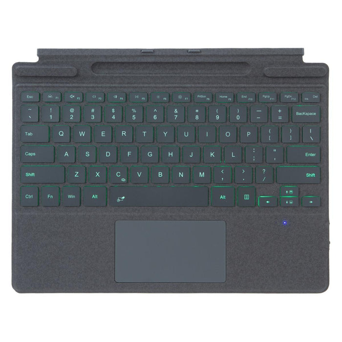 For Microsoft Surface Pro 9 / 10 / 11 / 12 Single Colour Backlight Tablet Bluetooth Keyboard With Touch Pad
