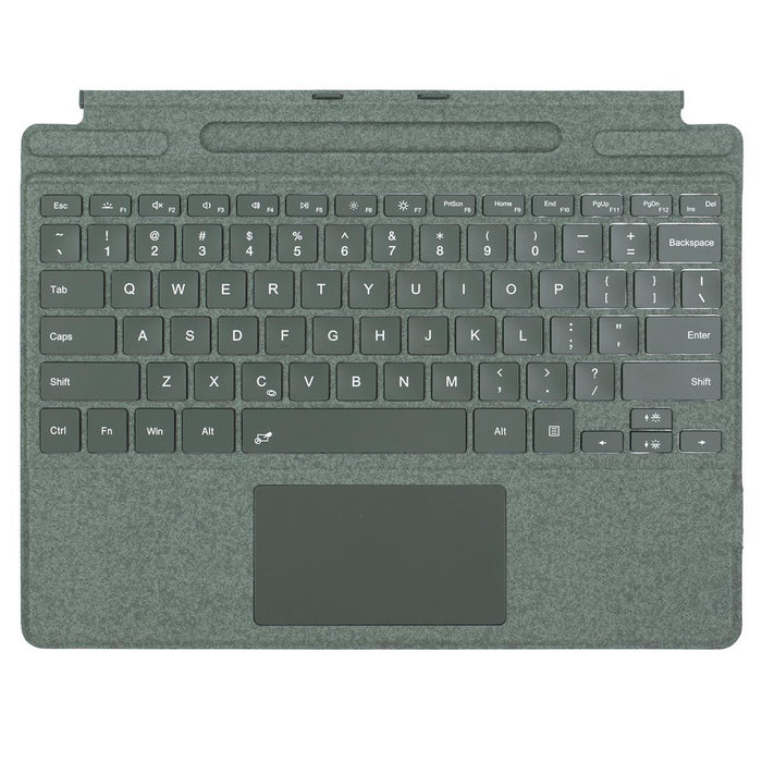For Microsoft Surface Pro 9 / 10 / 11 / 12 Single Colour Backlight Tablet Bluetooth Keyboard With Touch Pad