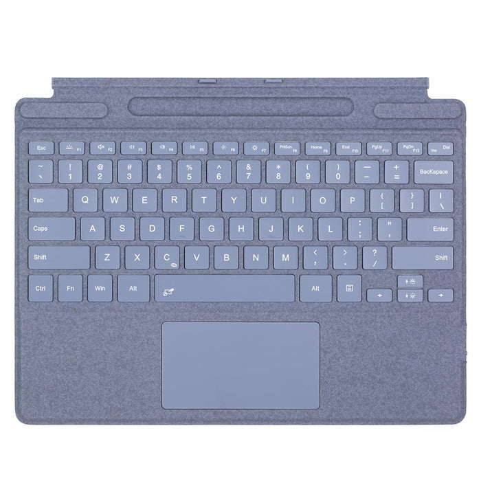 For Microsoft Surface Pro 9 / 10 / 11 / 12 Single Colour Backlight Tablet Bluetooth Keyboard With Touch Pad