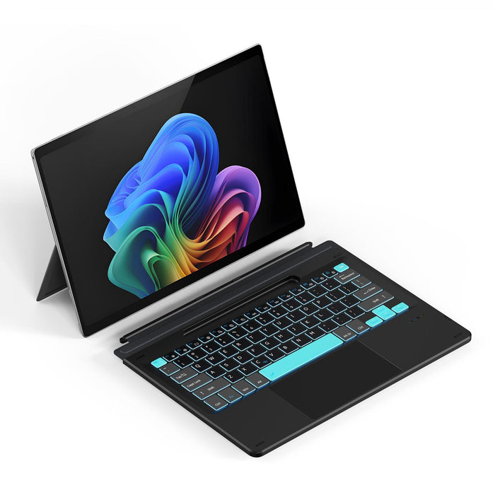 For Microsoft Surface Pro 11 / 10 / 9 / 8 Ck Pro Series Smart Magnetic Touch Bluetooth Keyboard