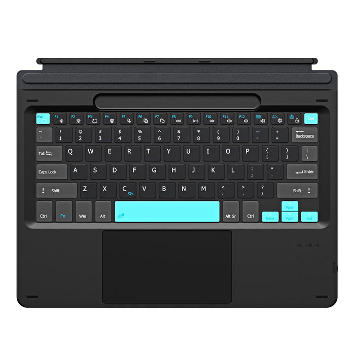 For Microsoft Surface Pro 11 / 10 / 9 / 8 Ck Pro Series Smart Magnetic Touch Bluetooth Keyboard