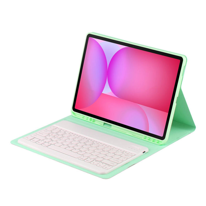 For Samsung Galaxy Tab S10 Fe+ Basics Bluetooth Keyboard Leather Tablet Case