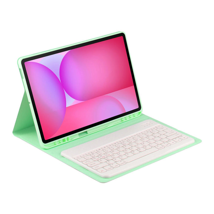 For Samsung Galaxy Tab S10 Fe+ Basics Bluetooth Keyboard Leather Tablet Case