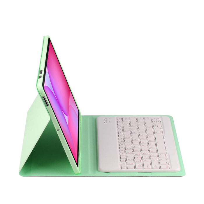 For Samsung Galaxy Tab S10 Fe+ Basics Bluetooth Keyboard Leather Tablet Case