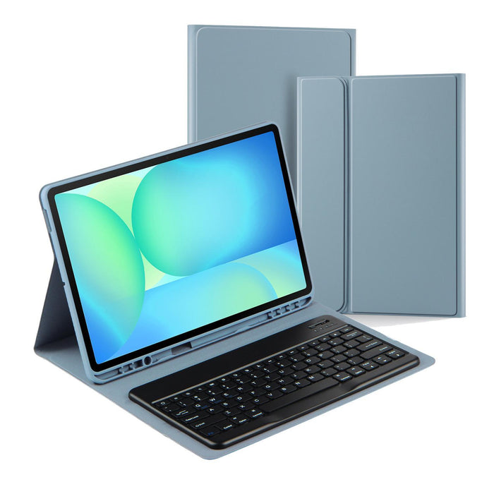 For Samsung Galaxy Tab S10 Fe+ Basics Bluetooth Keyboard Leather Tablet Case