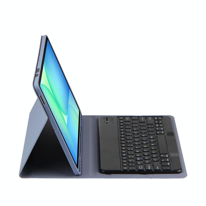 For Samsung Galaxy Tab S10 Fe+ Basics Bluetooth Keyboard Leather Tablet Case