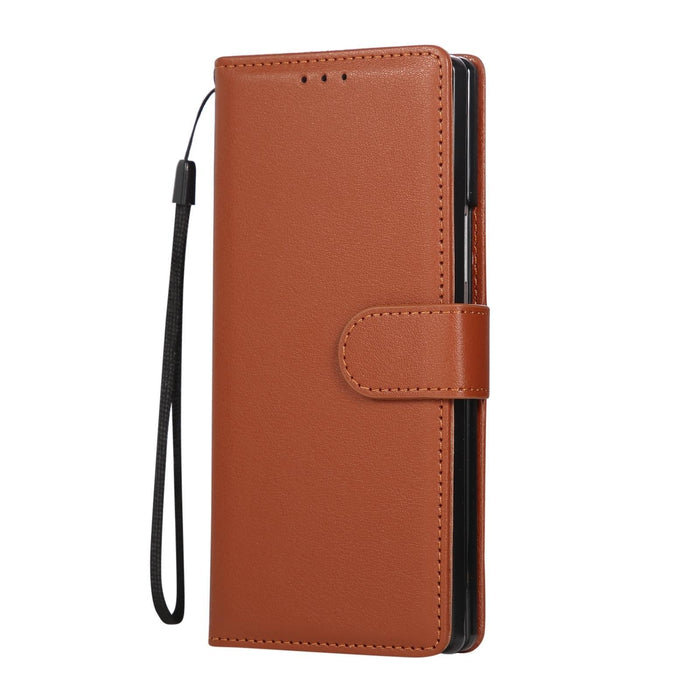 For Samsung Galaxy Z Fold7 5G 3-Card Slots Multifunctional Leather Phone Case