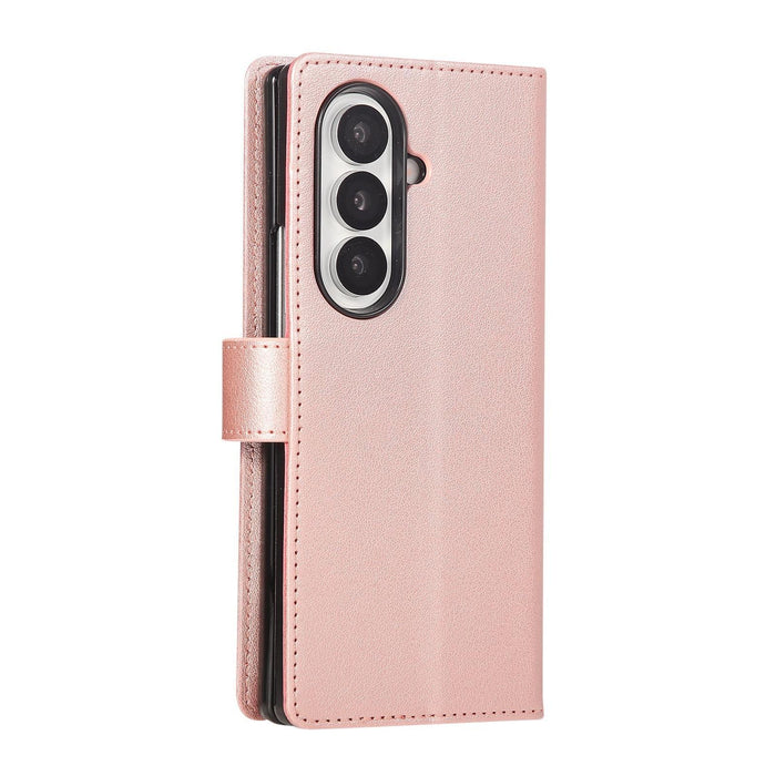 For Samsung Galaxy Z Fold7 5G 3-Card Slots Multifunctional Leather Phone Case