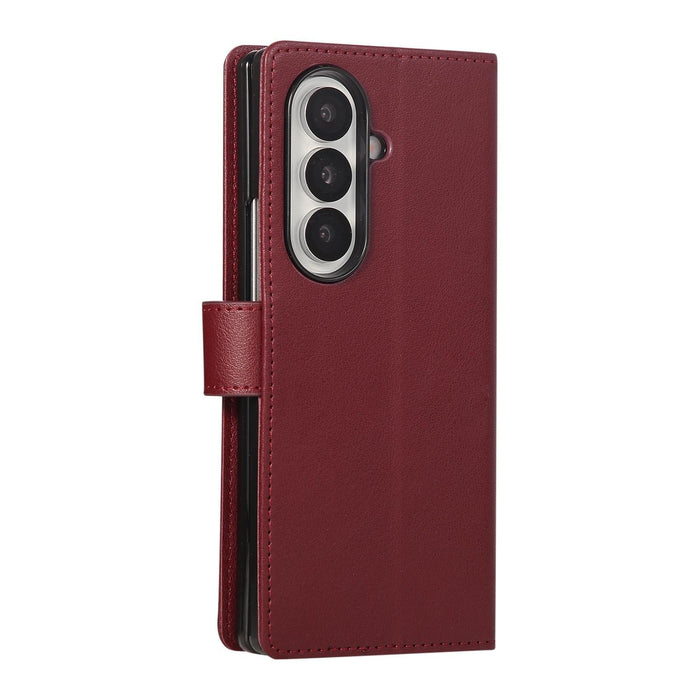 For Samsung Galaxy Z Fold7 5G 3-Card Slots Multifunctional Leather Phone Case