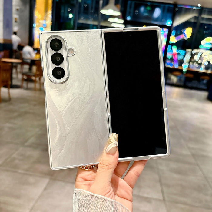 For Samsung Galaxy Z Fold7 5G Silver Edge Pc Folding Case