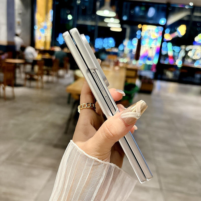 For Samsung Galaxy Z Fold7 5G Silver Edge Pc Folding Case