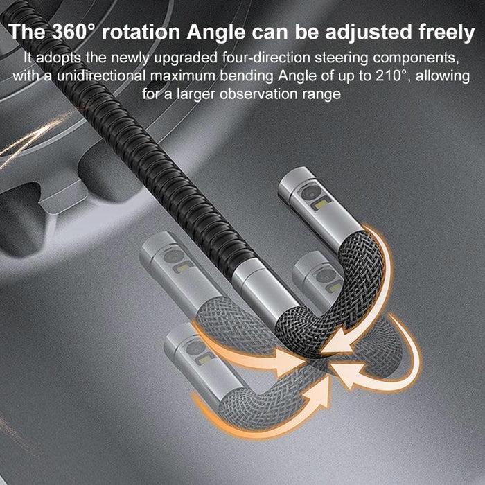 6 Inch Screen 360 Degree Steering Industrial Endoscope 1.55M Length Model 3.9Mm Single Lens