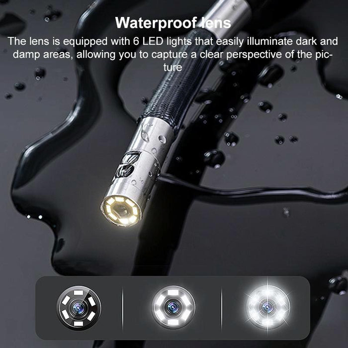 6 Inch Screen 360 Degree Steering Industrial Endoscope 1.55M Length Model 3.9Mm Single Lens