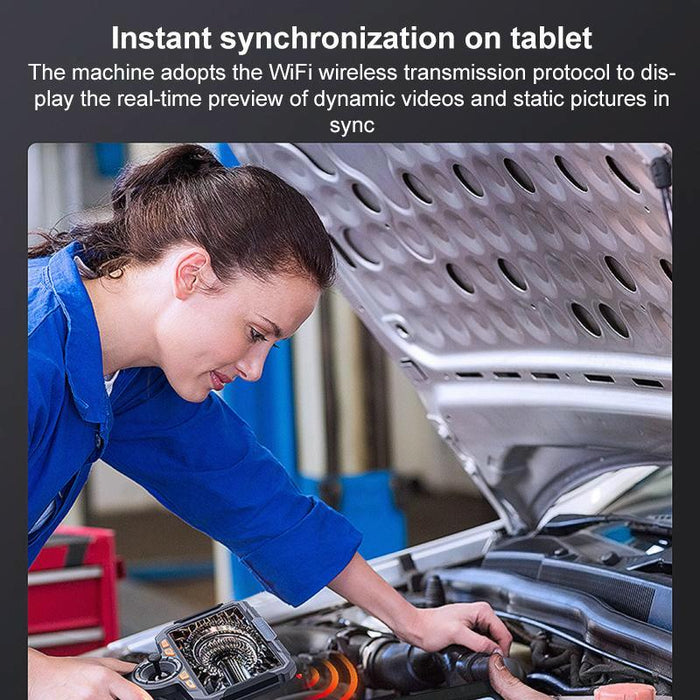 6 Inch Screen 360 Degree Steering Industrial Endoscope 1.55M Length Model 3.9Mm Single Lens