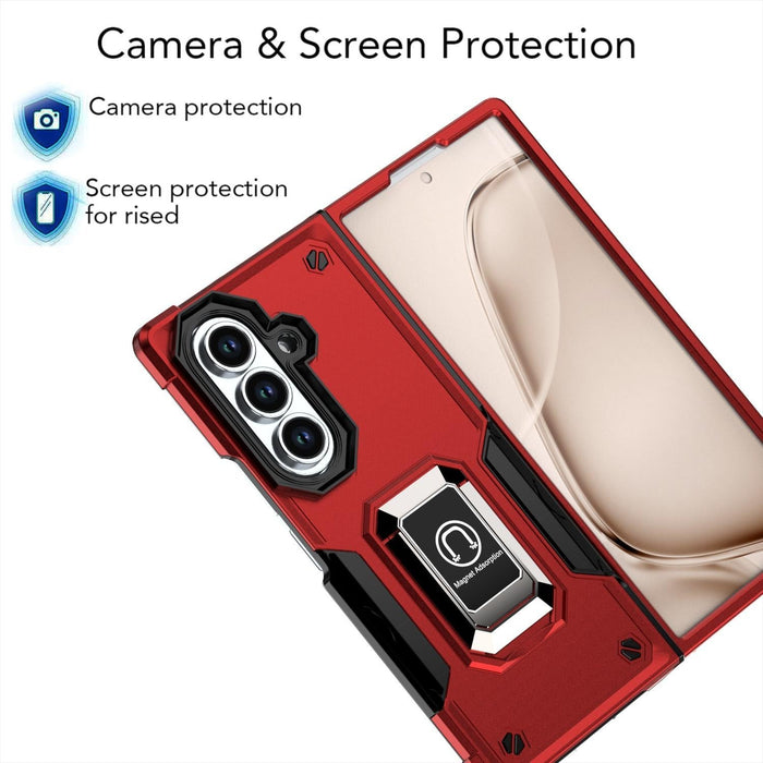 For Samsung Galaxy Z Fold7 5G Non-Slip Shockproof Armor Phone Case With Ring Holder