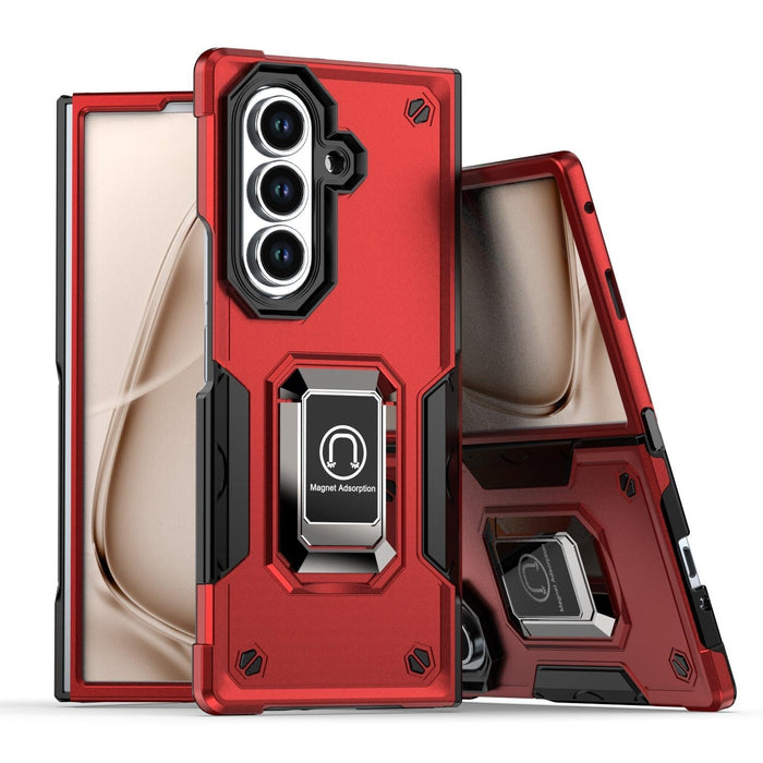 For Samsung Galaxy Z Fold7 5G Non-Slip Shockproof Armor Phone Case With Ring Holder