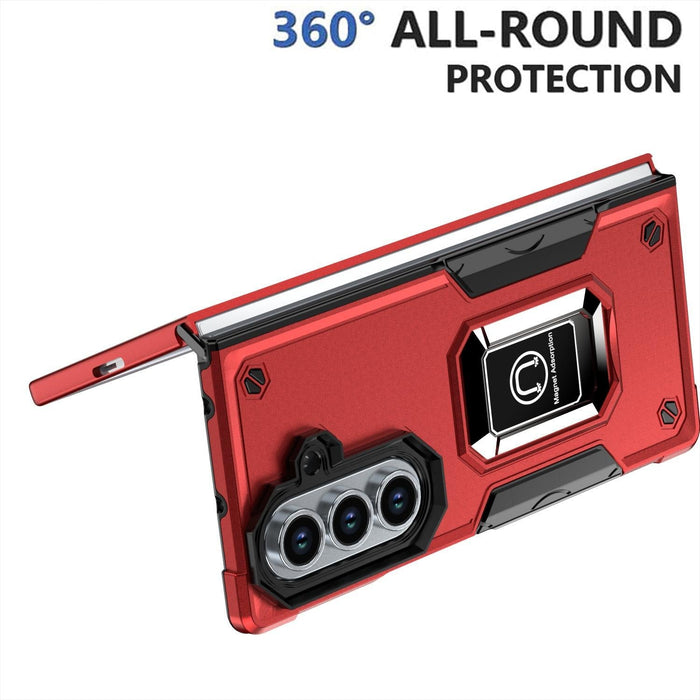 For Samsung Galaxy Z Fold7 5G Non-Slip Shockproof Armor Phone Case With Ring Holder