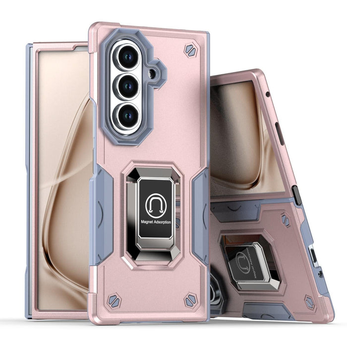 For Samsung Galaxy Z Fold7 5G Non-Slip Shockproof Armor Phone Case With Ring Holder