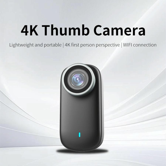 4K Wifi Thumb Sports Camera No Screen Simple Version Black