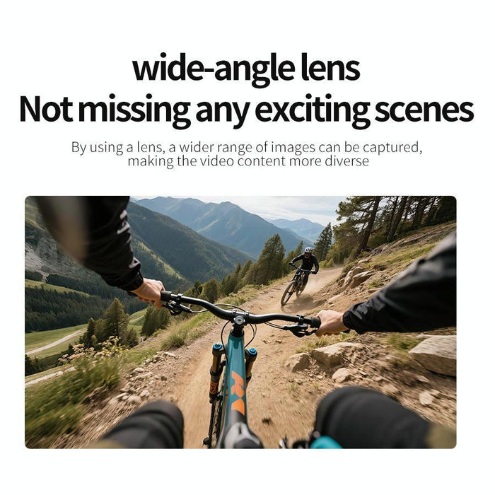 4K Wifi Thumb Sports Camera No Screen Simple Version Black