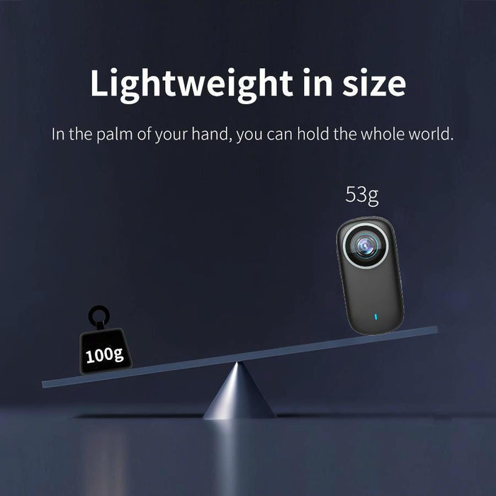 4K Wifi Thumb Sports Camera No Screen Simple Version Black