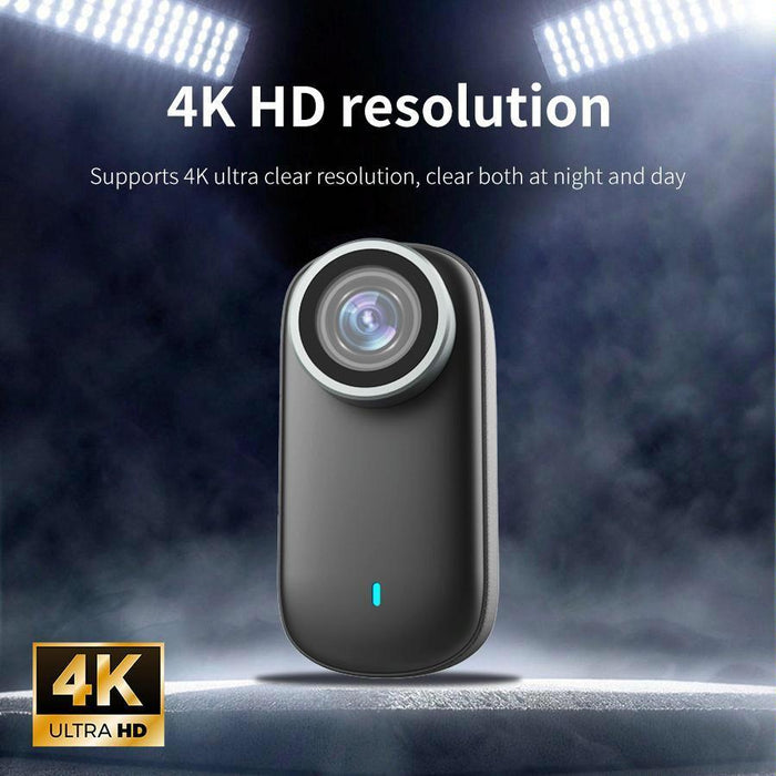 4K Mini Wifi Sports Camera With Screen Simple Version Black