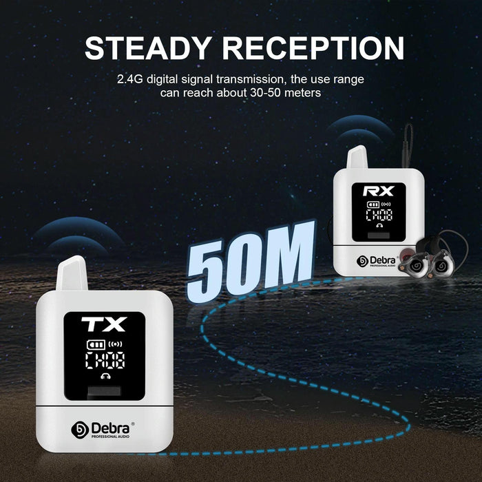 2.4G Stereo Wireless Monitor System + Earphones